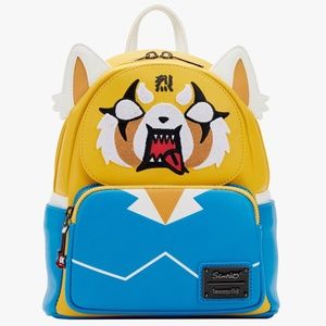 NWT Loungefly Sanrio Aggretsuko Two-Face Mini Backpack